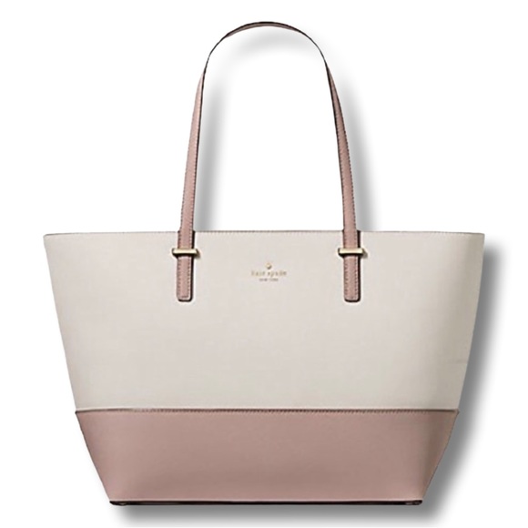 Kate Spade Cedar Street Medium Harmony Tote in Nouveau Neutral/Light Shale ♠️ - Picture 1 of 16